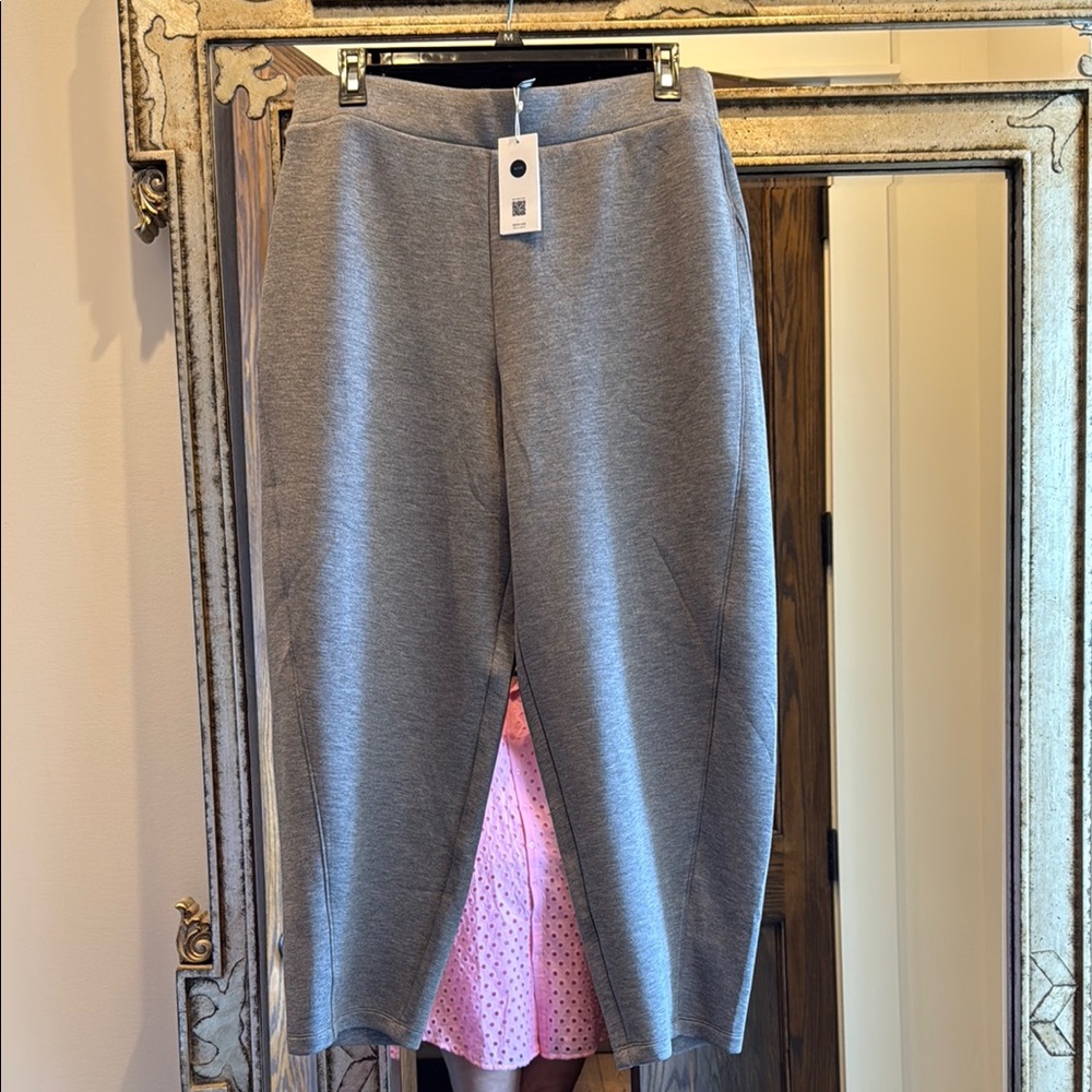 Spanx Petite Gray Barrel Leg Pants